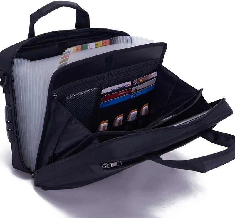 BARDOLPH Heavy Duty Accordian File Organizer with Handle - Image 3